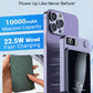 ⚡Fantastisk powerbank! ⚡10000mAh ultratynn hurtiglading mobil strøm
