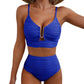 🎉 Denne ukens spesialtilbud – 48% rabatt ✨ Push-up-bikini med høy midje til dame