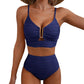 🎉 Denne ukens spesialtilbud – 48% rabatt ✨ Push-up-bikini med høy midje til dame