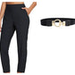 👖 50% RABATT – Høytaljede cargo-bukser – 4-veis stretch – glidelåslommer – pustende & hurtigtørkende – fra gym til gate – for hverdag og trening