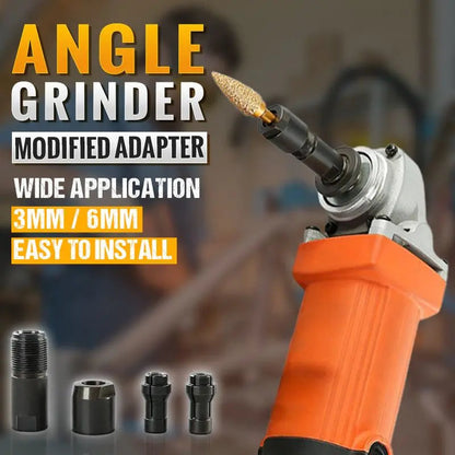 🔧 Vinkelsliperadapter | 3 mm/6 mm chuck | Slitesterk metallkonstruksjon | Kompatibel med 100 typer sliping, polering og kutting i ett!