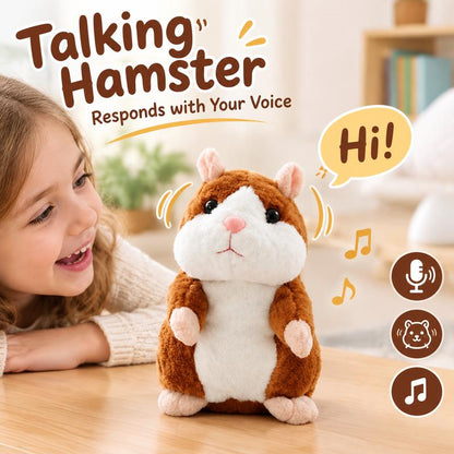🐹 Spesialtilbud på siste dag – 50 % rabatt! ✨Snakkende hamster-kosedyr – gjentar alt du sier, nikker automatisk med hodet, kjempemorsomt for både barn og voksne.🎁