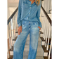 🌟 HELT NYTT STIL-SLAPP! 🌙 Denim Dreams-pysjamassett – Koselig passform, mykt loungewear med denim-look for komfort hele natten 🌟