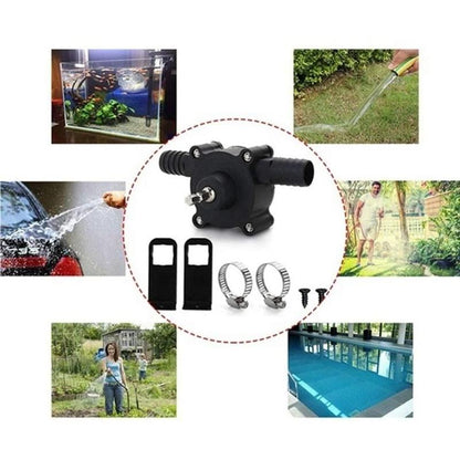 💦 KJØP 2, FÅ 1 GRATIS! ✨ Selvsugende vannpumpe for driller, 1,2 m³/t 🔋