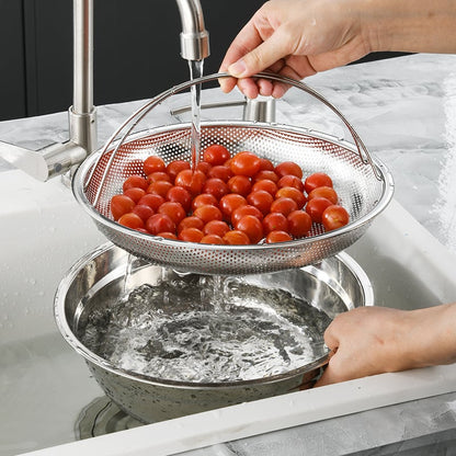 ✨Hot Sale✨Alt-i-ett dampkoker i rustfritt stål med håndtak