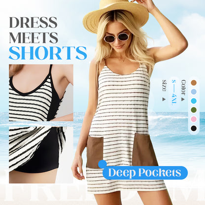 💥Hot Sales-49% OFF🔥Women's Sleeveless Summer Dress with Shorts