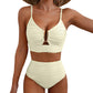 🎉 Denne ukens spesialtilbud – 48% rabatt ✨ Push-up-bikini med høy midje til dame