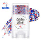 3-i-1 Patriotic Glow😍✨ Rød, hvit og blå glitter-bodystick