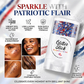 3-i-1 Patriotic Glow😍✨ Rød, hvit og blå glitter-bodystick