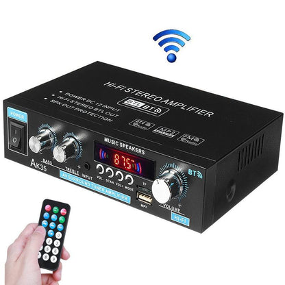 📢📢48 % RABATT!! ⏰AK35 Stereoforsterker Hjemmelyd Bluetooth 5.0 Maks