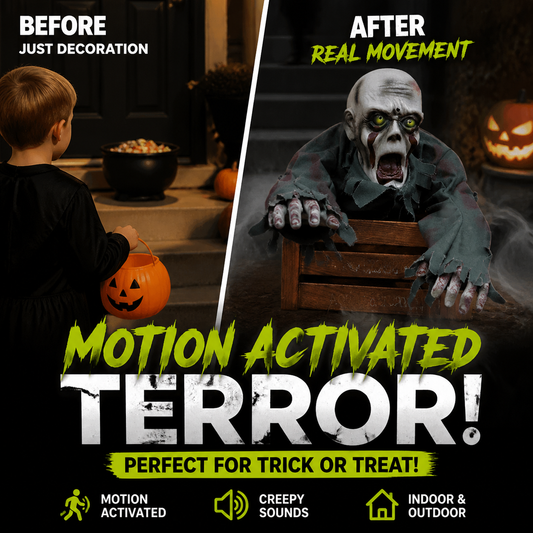 🔥🎃Halloween-karneval!!!💀 Gratis frakt 🔥 Halloween-skrekkfigur: Kravlende spøkelse