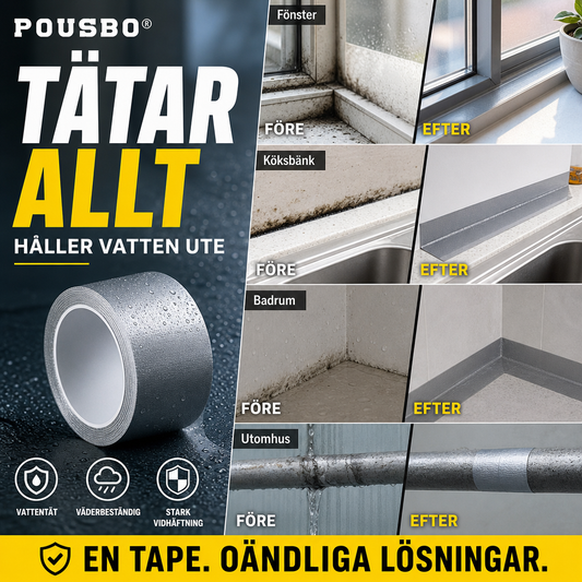 🛒 50 % RABATT NÅ! ⌛ Tidsbegrenset tilbud – universell tetningstape – Vanntett og slitesterk – Passer til hjemmet, bilen og utendørsprosjekter 💧