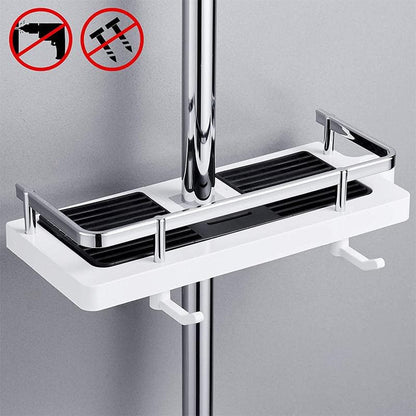 🚿 Kjøp 2 få 1 gratis – Oppbevaringsholder for dusjstang | Ingen boring nødvendig, plassbesparende og holder badet ryddig ✨