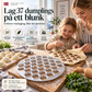 🥟 Dumplingform – lager 37 dumplings samtidig, mattrygg ABS/aluminium. Spar tid og ha det gøy med familien! ✨👨‍👩‍👧