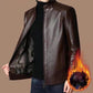 ❄️Winter Specials❄️Men’s Warm Plush Lining Leather Jacket