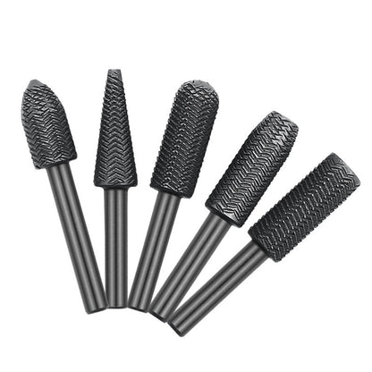 🔩 BEGRENSET TID 48 % RABATT! ✨ 5-delers roterende stålfilsett – Avgrading, sliping, slitesterk 🛠️