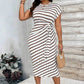 💃Women's Striped Tie Waist Dress