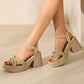 💥Hot Sale✨Women’s Open Toe High Chunky Heel Sandals