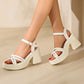 💥Hot Sale✨Women’s Open Toe High Chunky Heel Sandals