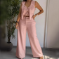 🌿Women's Trendy Sleeveless Top & Wide-Leg Pants Two-Piece Set✨