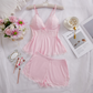 💖Lace Trimmed V-Neck Camisole & Shorts Sleepwear Set✨