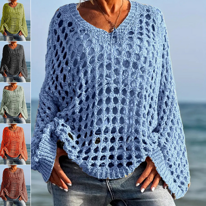 ⏳Begrenset tidsbegrenset 48 % rabatt⏰Heklet strikketopp til dame🧶👚