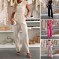 🌞Spring Awakening: 48 % rabatt!💐Damejumpsuit «Elegance»: Fossfallsutringning og gulldetaljer