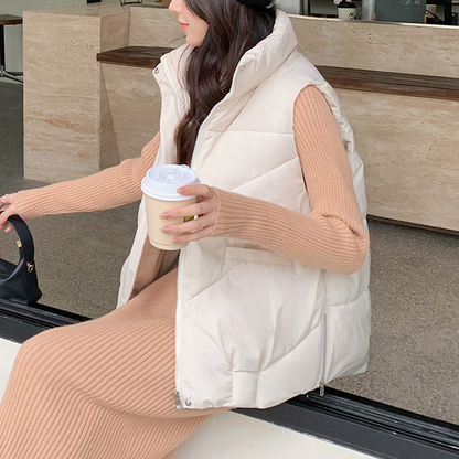 🍂Women's Loose Stand Collar Outerwear Vest