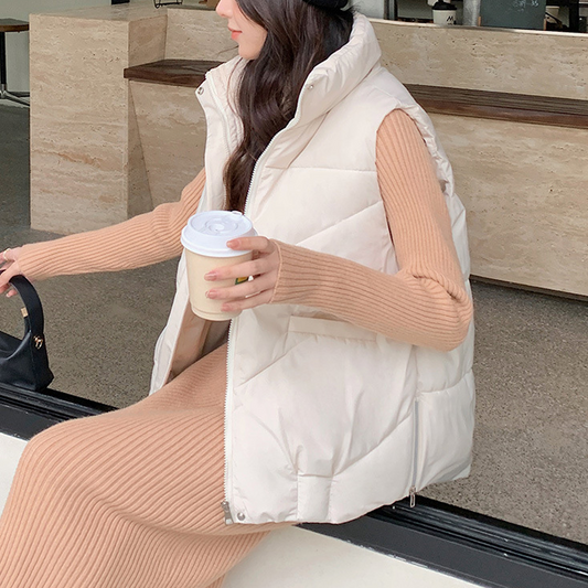 🍂Women's Loose Stand Collar Outerwear Vest