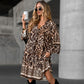 🍂Elegant V-Neck Long-Sleeve Printed Dress