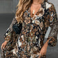 🍂Elegant V-Neck Long-Sleeve Printed Dress