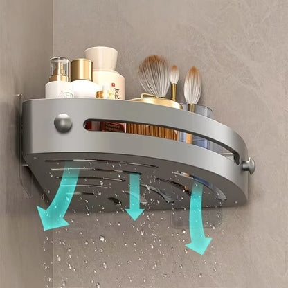 🏠 Baderomstriangelhylle – Enkel å installere, rustfri for oppbevaring av sjampo/såpe på badet 🧴