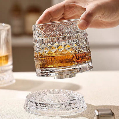 🥛💎Nyttårstilbud 48 % rabatt! ✨🔥 360° roterende whiskyglass