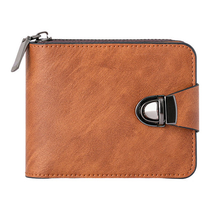 🔥 Begrenset Tid 48% RABATT💼Vintage Kompakt Lommebok Med Glidelås | Klassisk Utseende & Slitesterk Bruk✨🔝