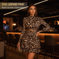 🐆 👚Women's Leopard Print Ruched Mini Dress🔥🔥