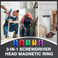 3-i‑1 skrutrekkerhode magnetisk ring