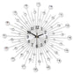 ✨🕰️ Kreativ veggklokke med strass – Stille, minimalistisk luksus for stue, spisestue og gang! 💎🏡