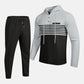 Men's Color-Block Hooded Tracksuit Set