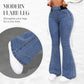 📢📢48 % RABATT!!⏰Damejeans med høy midje og stretch, flare