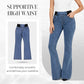 📢📢48 % RABATT!!⏰Damejeans med høy midje og stretch, flare