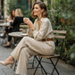 💕Women's Loose Fit Shirt & Wide-Leg Pants Two-Piece Set