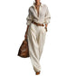 💕Women's Loose Fit Shirt & Wide-Leg Pants Two-Piece Set