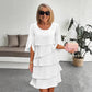 🎁48 % RABATT! Elegant kjole med lagdelte volanger på ermene for kvinner – uanstrengt stil for enhver anledning 💃