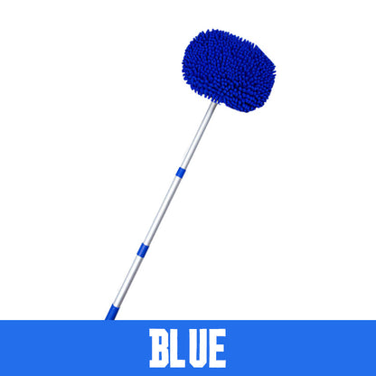 Slitesterk teleskopisk bilvaskmopp med langt håndtak i aluminium