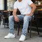 Herre moderne slim fit stretchjeans