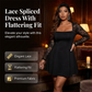 Plus Size A-formet minikjole med blondermer for kvinner