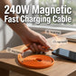 240W magnetisk selvopptrekkende type-C-kabel