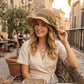 🧢 48 % RABATT NÅ! 🌞 Elegant vevd stråhatt med sløyfe – pustende, sammenleggbar og perfekt for strand og reiser 👒