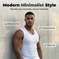🏆 Spesialpris siste dag kr 209 !!💐2026 Herre ribbestrikket slim fit tanktopp