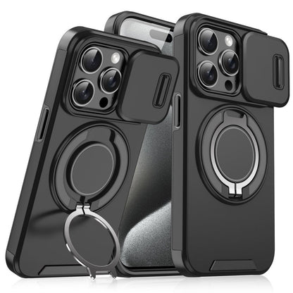 Premium telefondeksel med ringstativ til iPhone